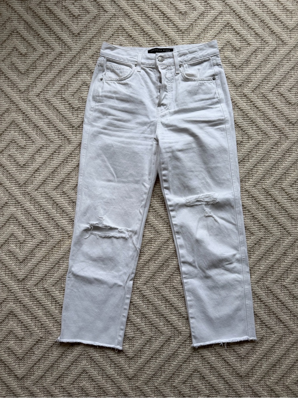 Veronica Beard Blake Crop Classic Straight